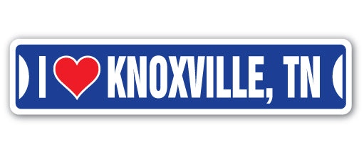 I LOVE KNOXVILLE, TENNESSEE Street Sign