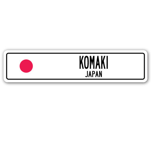 KOMAKI, JAPAN Street Sign