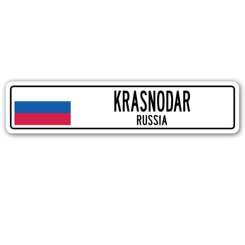 KRASNODAR, RUSSIA Street Sign