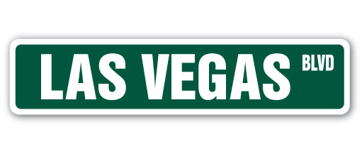 LAS VEGAS BLVD Street Sign