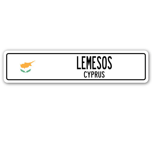 LEMESOS, CYPRUS Street Sign
