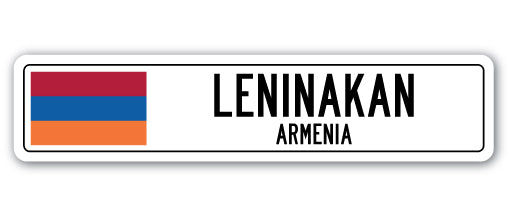 LENINAKAN, ARMENIA Street Sign