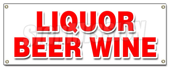 Liquor Beer Wine Banner
