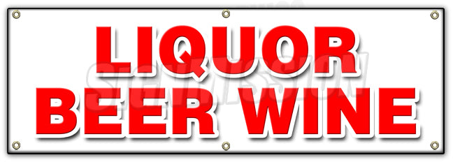 Liquor Beer Wine Banner