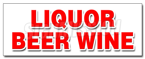 Liquor Beer Wine Decal