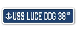 USS LUCE DDG 38 Street Sign