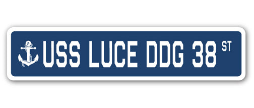 USS LUCE DDG 38 Street Sign