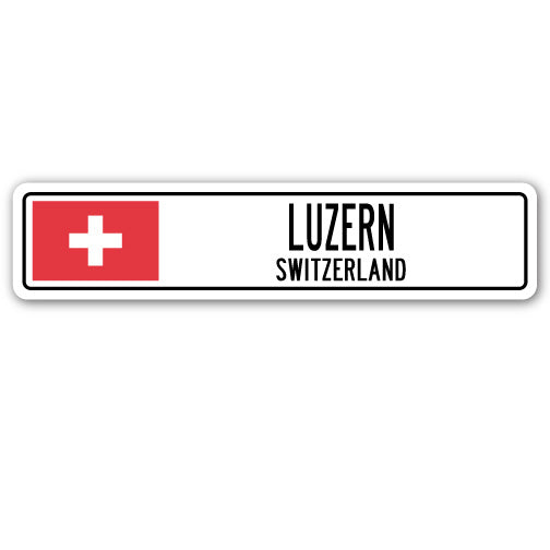 LUZERN, SWITZERLAND Street Sign