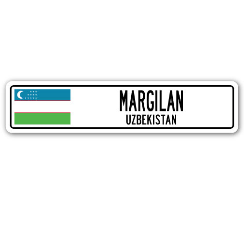 MARGILAN, UZBEKISTAN Street Sign