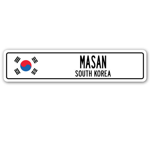 MASAN, SOUTH KOREA Street Sign