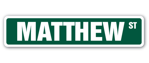 Matthew Street Vinyl Decal Sticker