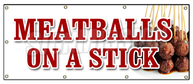Meatballs On A Stick Banner