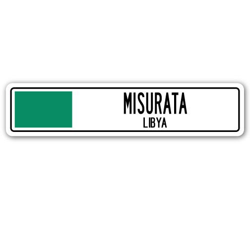 MISURATA, LIBYA Street Sign