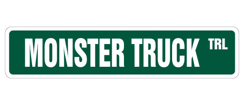 Monster Truck Street Vinyl Decal Sticker