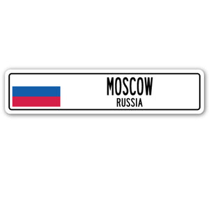 MOSCOW, RUSSIA Street Sign