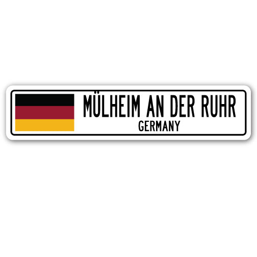 MELHEIM AN DER RUHR, GERMANY Street Sign