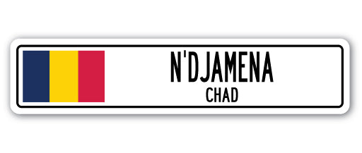 N'DJAMENA, CHAD Street Sign