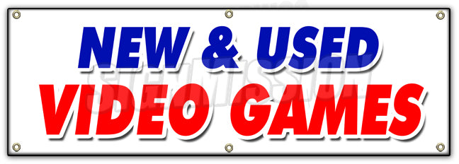 New And Used Video Games Banner