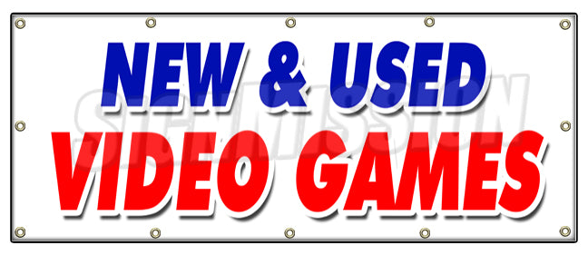 New And Used Video Games Banner