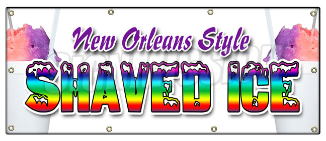 New Orleans Style Shaved Banner