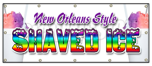 New Orleans Style Shaved Banner