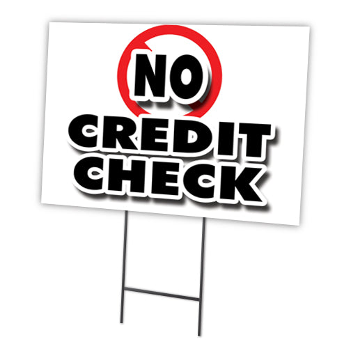NO CREDIT CHECK