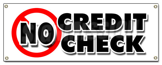 No Credit Check Banner