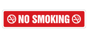 NO SMOKING Street Sign
