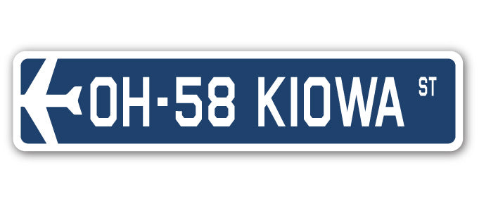 OH-58 Kiowa Street Sign