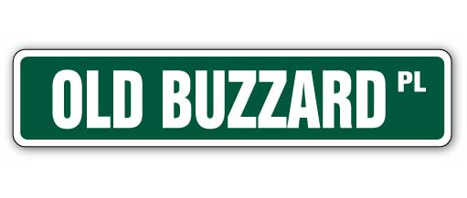 Old Buzzard Street Vinyl Decal Sticker