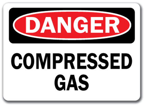 Danger Sign - Compressed Gas