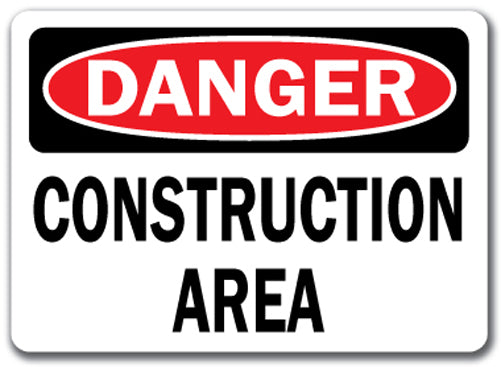 Danger Sign - Construction Area