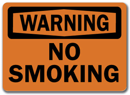 Warning Sign - No Smoking