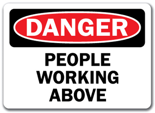 Danger Sign - People Working Above