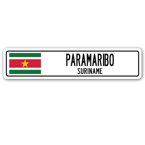 PARAMARIBO, SURINAME Street Sign