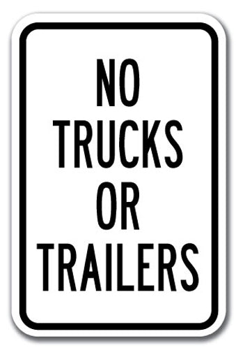 No Trucks Or Trailers