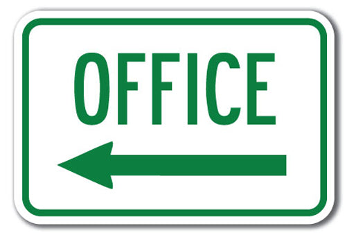 Office with left arrow