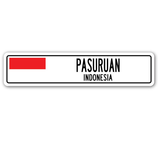 PASURUAN, INDONESIA Street Sign