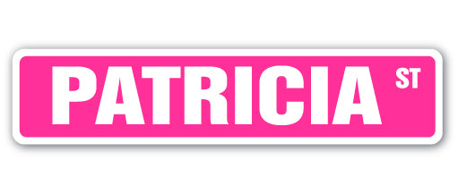 Patricia Street Vinyl Decal Sticker