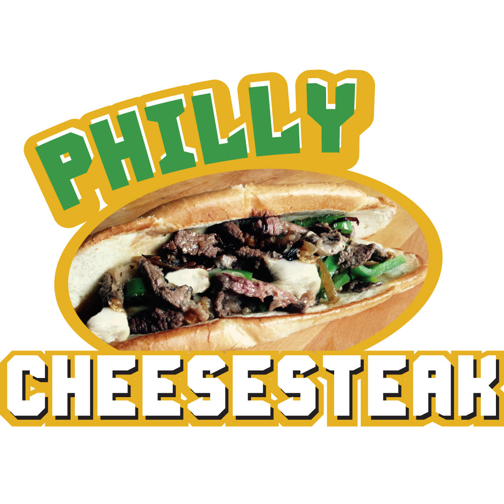 Philly Cheesesteak Die Cut Decal