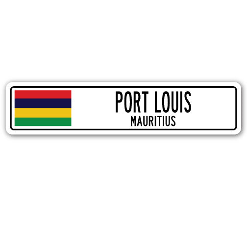 PORT LOUIS, MAURITIUS Street Sign
