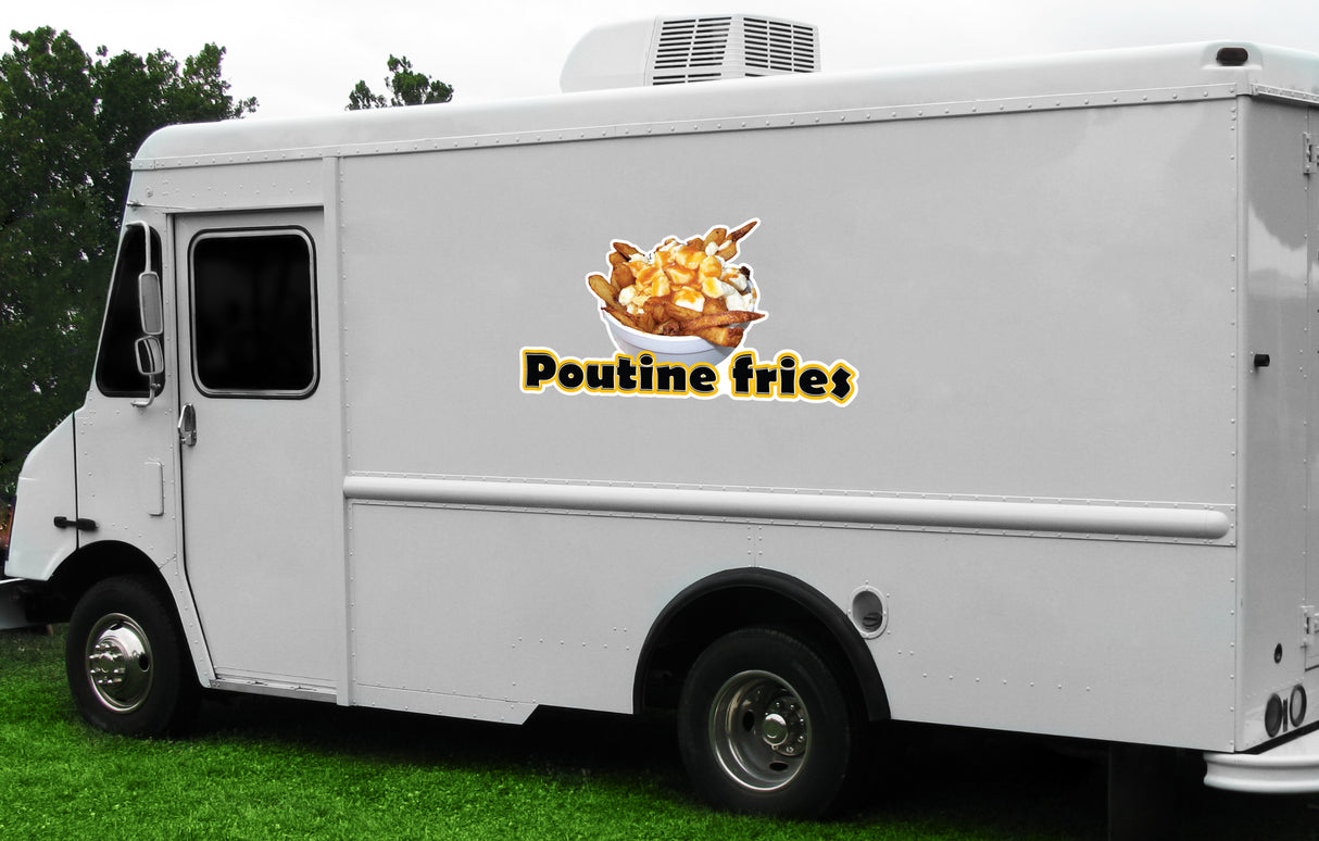 Poutine Fries Die Cut Decal