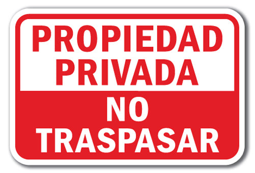 Propiedad Privada No Traspasar