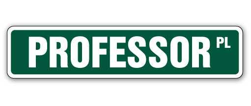 Professor Street Vinyl Decal Sticker