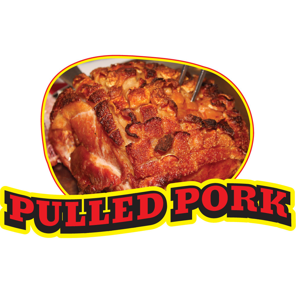 Pulled Pork Sandwich Die Cut Decal