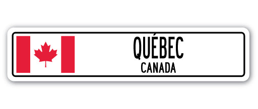 QUEBEC, CANADA Street Sign