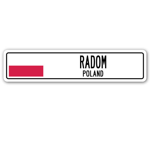 RADOM, POLAND Street Sign