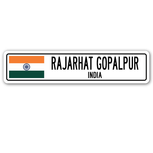 RAJARHAT GOPALPUR, INDIA Street Sign