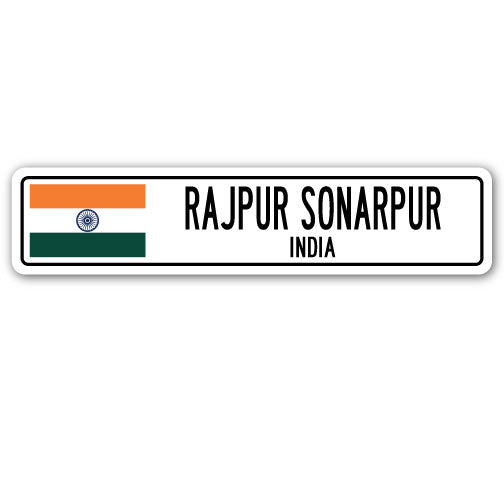 RAJPUR SONARPUR, INDIA Street Sign