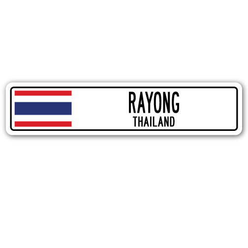 RAYONG, THAILAND Street Sign